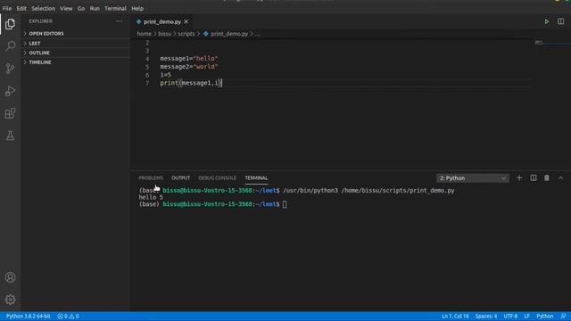 Working With Print Function in Python смотреть онлайн