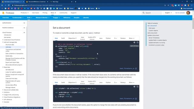 SP21 Web Apps: 26 - Firestore CRUD Operations from React Components смотреть онлайн