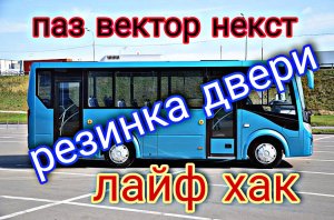 ПАЗ ВЕКТОР НЕКСТ вырвало резинку двери.