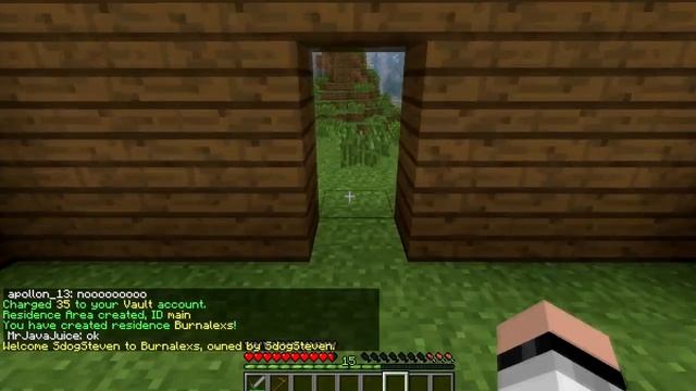 Residence Plugin - How to protect your house / add friends to protection -SCMowns Server смотреть онлайн