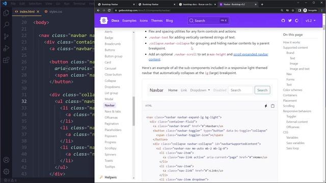 Bootstrap 5 Navbar Toggle not Working смотреть онлайн