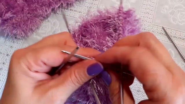 Как связать носки спицами из нитки "Травка". Урок для начинающих | Рукоделие от Елены смотреть онлайн