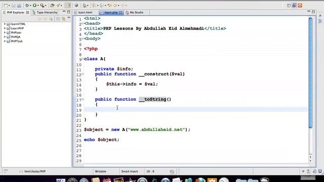 108 108 toString Magic Function mov دورة PHP كاملة خطوة خطوة واحترافية للمبتدئين смотреть онлайн