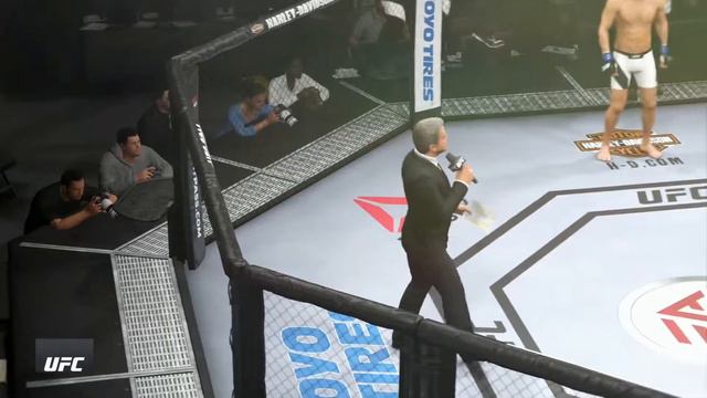 Bruce Lee vs. Dong Hyun Kim (EA sports UFC 2 gameplay) Pro mode KO смотреть онлайн