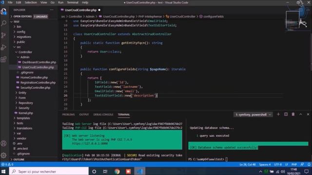 Symfony 5 | Easy Admin 3 : Customizing CRUD смотреть онлайн