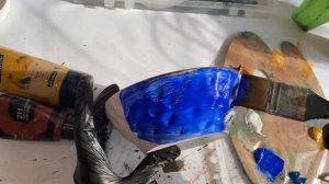 Мучаю керамику/ ИМИТАЦИЯ политой ГЛАЗУРИ эпоксидный смолой.