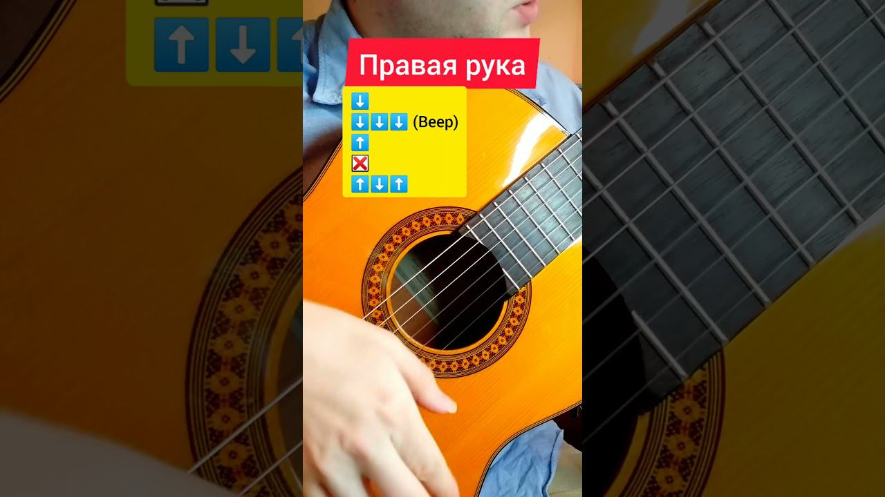 Испанский бой на гитаре для начинающих #shorts смотреть онлайн