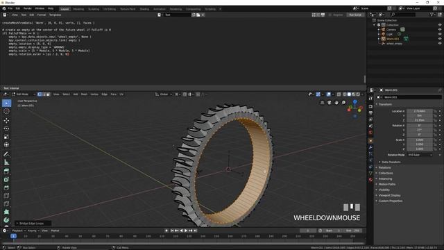 Tutorial: How to Instantly Model a Throated Worm and Matching Wheel in Blender 2.8 смотреть онлайн