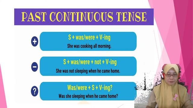 PAST CONTINUOUS TENSE смотреть онлайн
