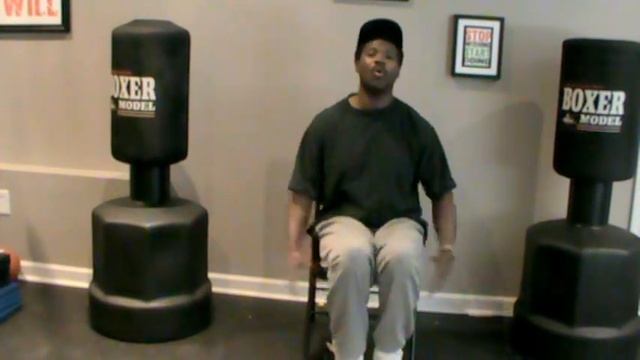 Chair exercise Jumping Jacks routine смотреть онлайн