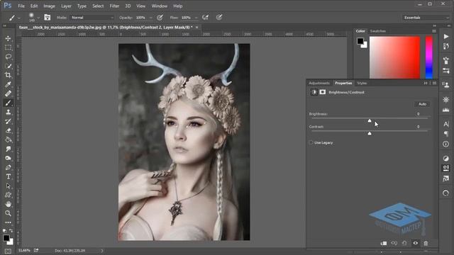 Добавляем позолоченный эффект в Фотошоп. смотреть онлайн