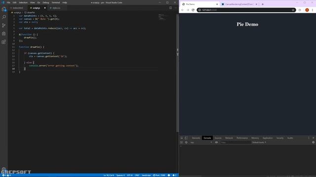 PieChart using Javascript and HTML | canvas смотреть онлайн