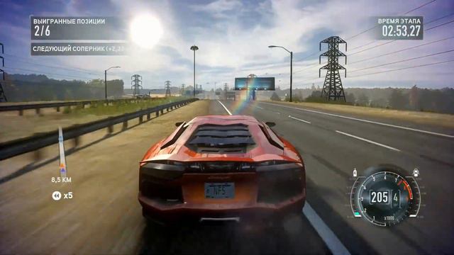 ЛЕТИМ В НЬЮ-ЙОРК НА ВСЕХ ПАРАХ НА СВЕЖЕЙ ЛАМБЕ (NFS: THE RUN) смотреть онлайн
