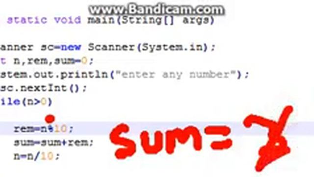 JAVA -Sum of number or digit in hindi смотреть онлайн