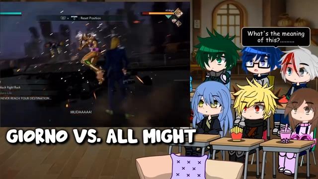 MHA/BNHA+Rimuru Reacts To Giorno Giovanna VS. All Might || Gacha Club || смотреть онлайн
