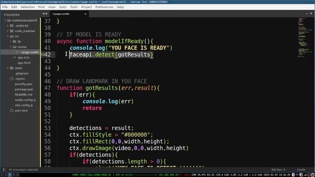 Svelte Face Detection Landmark With ml5.js смотреть онлайн