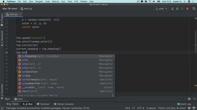 Turtle Challenge 5 - Draw a Spirograph | 100 Days of Code: The Complete Python Pro Bootcamp for 202 смотреть онлайн