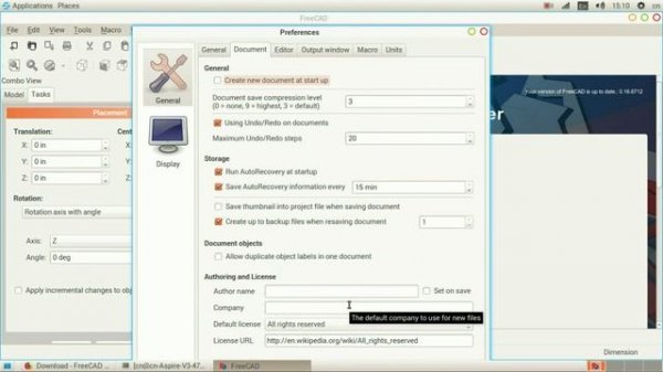 FreeCAD Tutorial Part 1 - Installation and Settings