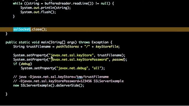ssl server example in java смотреть онлайн