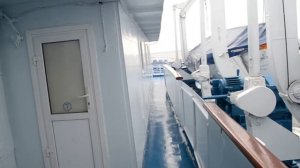 Шлюпочная палуба теплохода Карл Маркс.