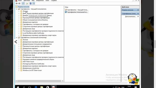 Где хранятся сертификаты в windows 10 смотреть онлайн