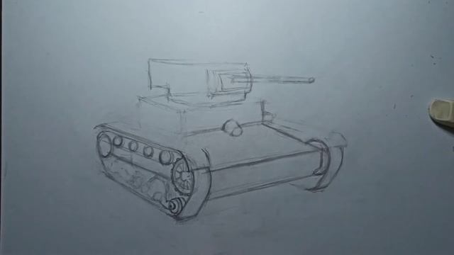КАК НАРИСОВАТЬ ТАНК Т-26.Легко Пошагово