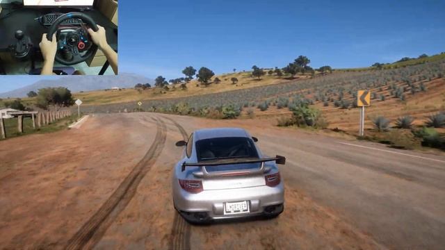 Forza Horizon 5 gameplay - Porsche 911 GT2 RS - steering wheel Logitech G29 - 4k 60fps смотреть онлайн
