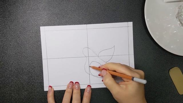 Новогодняя открытка: Снегирь и рябина в стиле Хохлома. Мастер-класс. ЧАСТЬ 3 - Набросок смотреть онлайн