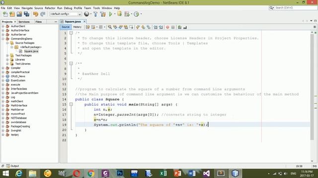 Java Program to pass Value as command Line arguments - from netbeans смотреть онлайн