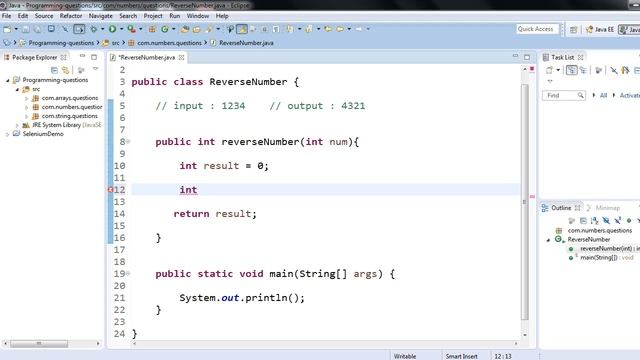 #18 : How to reverse a number in java | Java programming interview questions смотреть онлайн