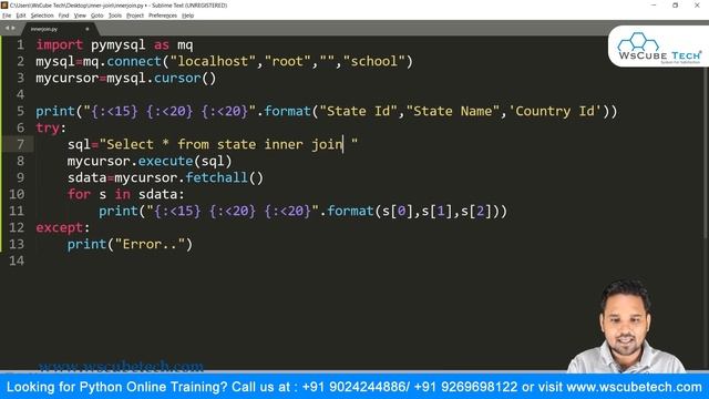 Explain MySql INNER JOIN with Practical Examples | Python Tutorial смотреть онлайн