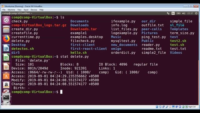 Linux stat command to display information about files смотреть онлайн