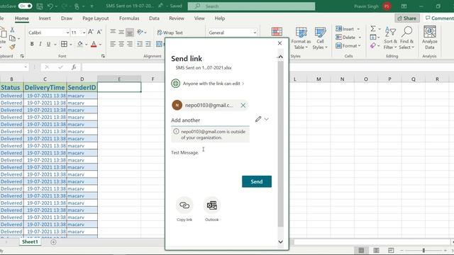 How to Excel | Excel Sharing File as Link from Excel App to Collaborate as Link смотреть онлайн