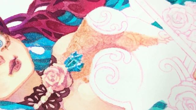 Drawing Queen of Roses with My Recent Style | Huta Chan Studio смотреть онлайн