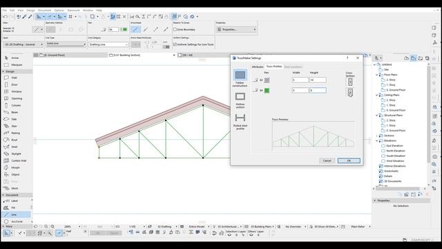 How To Make Truss In Archicad Tutorial