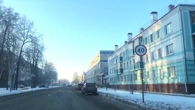 Зимние улицы Зеленодольска смотреть онлайн