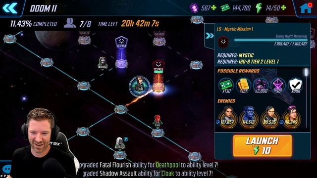 Doom 2.0 Raid - Mystic 1st Node - Marvel Strike Force - MSF смотреть онлайн