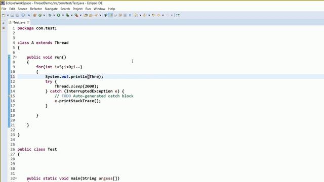 Multi Threading Part-9 | Thread Program | Thread Creation By Class | Thread In Java Hindi - 150 смотреть онлайн