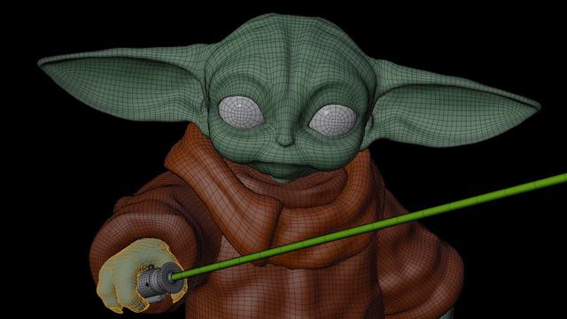 grogu - the child - 3D model showcase смотреть онлайн