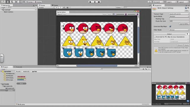 How to build a 2D angry birds game in Unity3d Lesson 1 смотреть онлайн