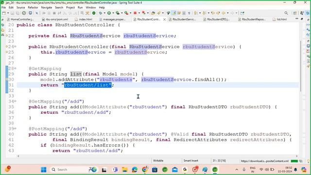SpringBoot | web | thymeleaf CRUD смотреть онлайн