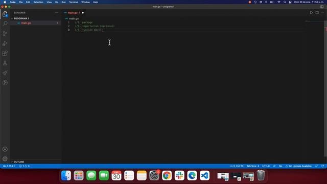 1. Estructura basica de un proyecto en Go смотреть онлайн