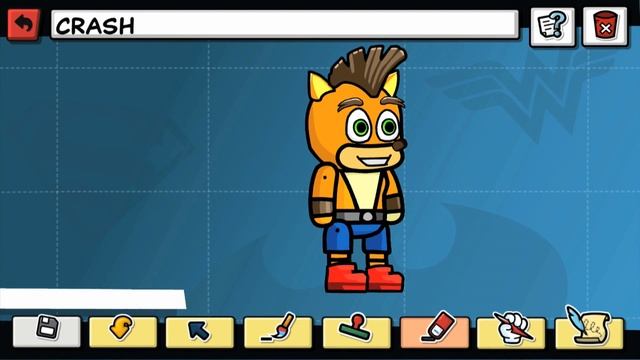 Scribblenauts Unlimited & Unmasked 52 Crash Bandicoot In Object Editor Hero Creator