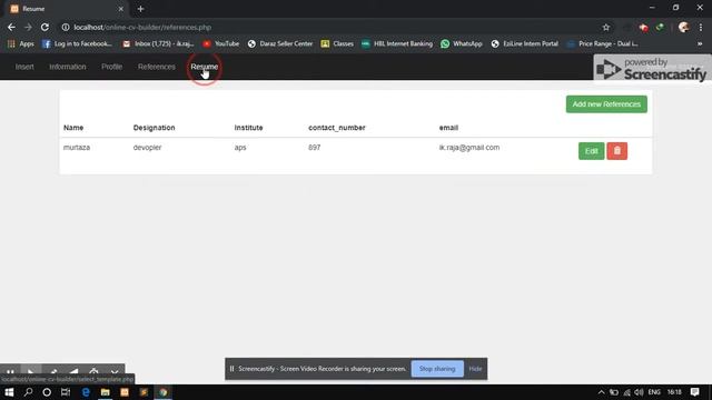Resume CV Maker Online | PHP Website смотреть онлайн