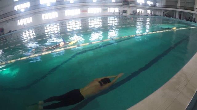 Максим Скрипка динамика в ластах DYN 128 метров Чемпионату Украины 2016 Одесса смотреть онлайн