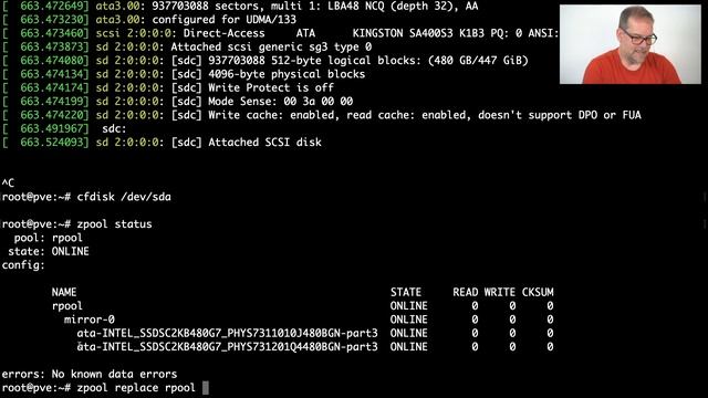 zfsrocks 026 - Proxmox VE ZFS Boot Disk Replacement смотреть онлайн
