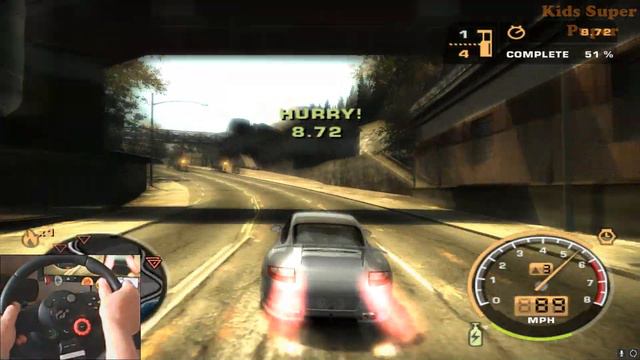 Need For Speed Most Wanted with Logitech Driving Force GT Steering Wheel смотреть онлайн
