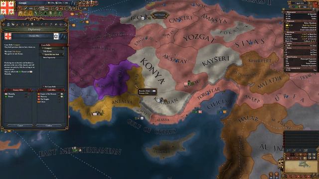 59. Kingdom of Georgia - EU4 Meiou and Taxes Lets Play смотреть онлайн