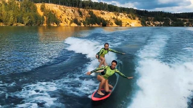 Парный СЁРФИНГ. Фристайл. Карьер г.Дзержинский смотреть онлайн