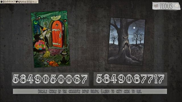 Halloween Decals & Horror Theme Decals | Decals Ids | Bloxburg ROBLOX смотреть онлайн
